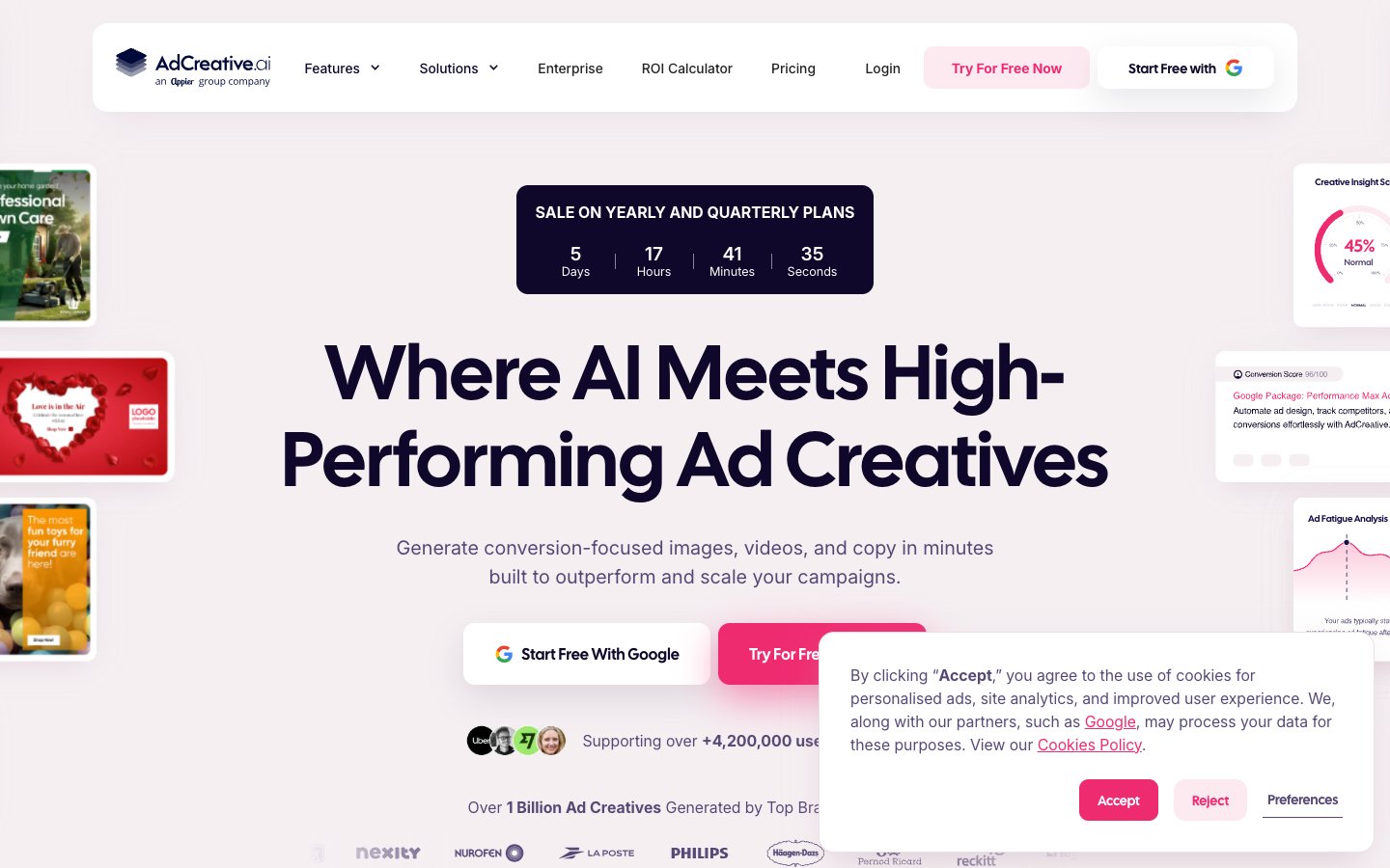 Adcreative Ai Dashboard Screenshot