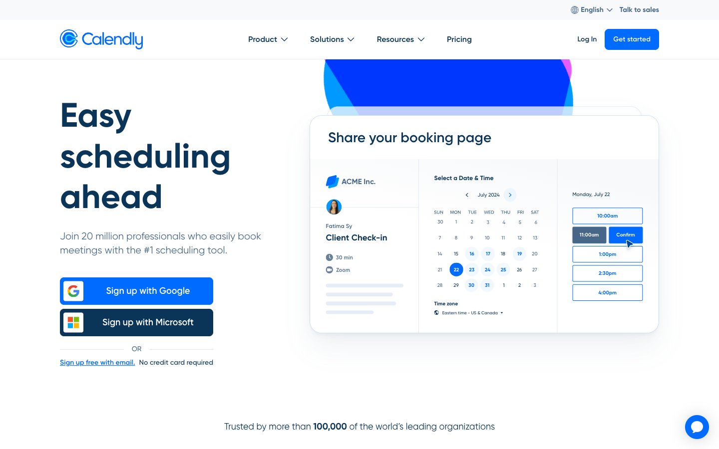 Calendly Dashboard Screenshot