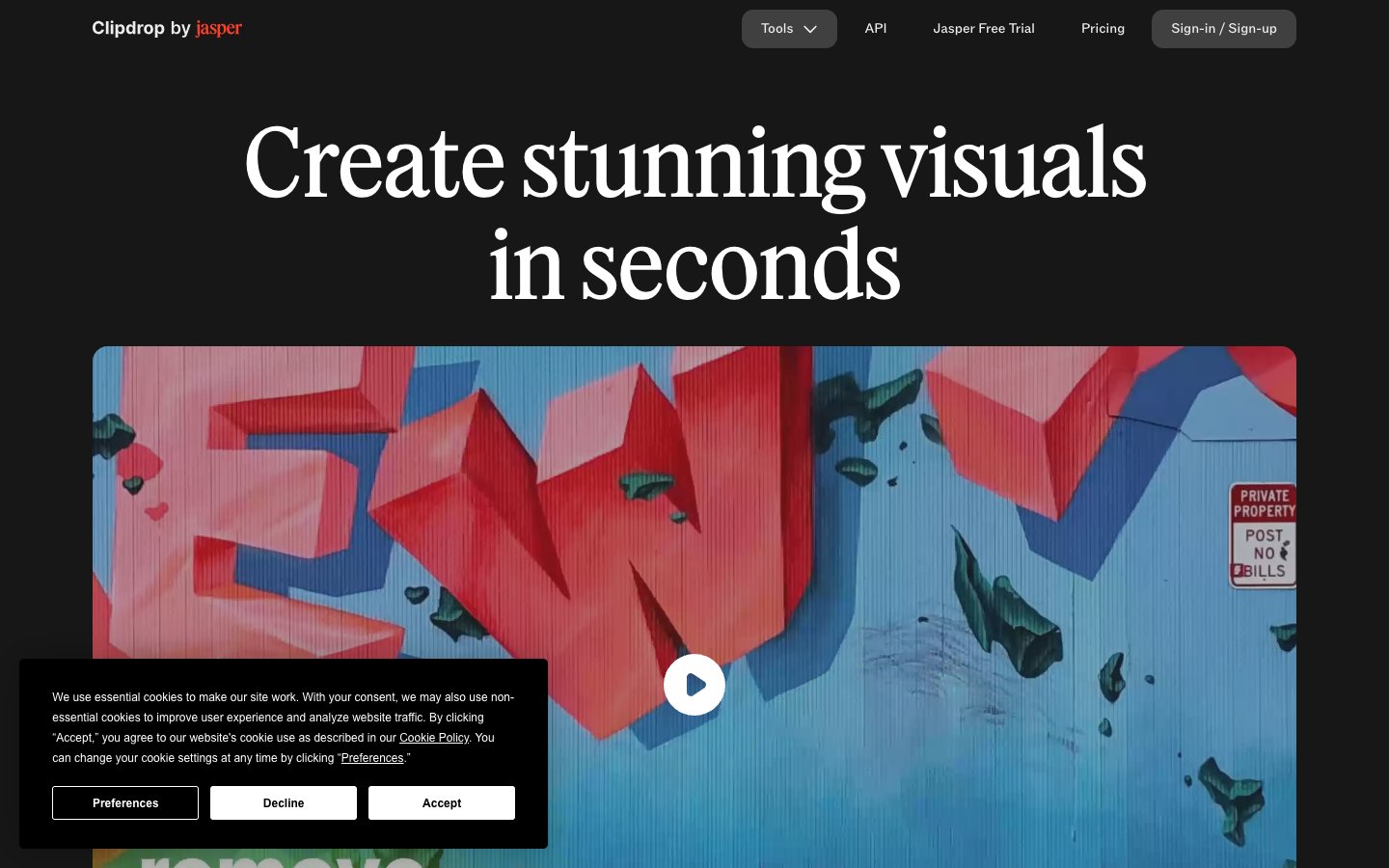 Clipdrop Dashboard Screenshot