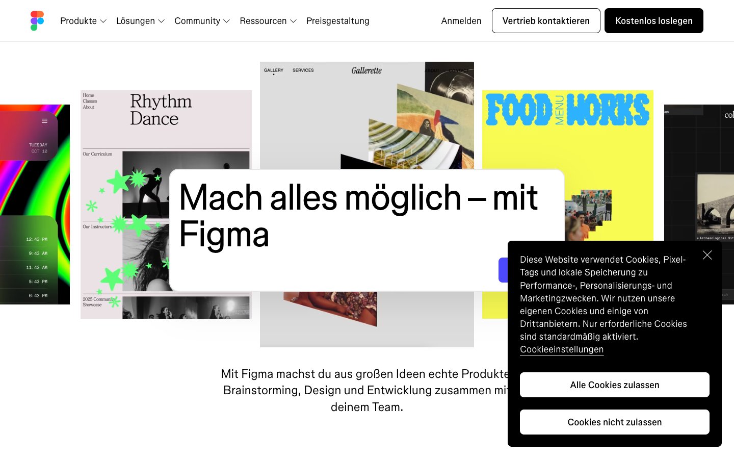 Figma Dashboard Screenshot