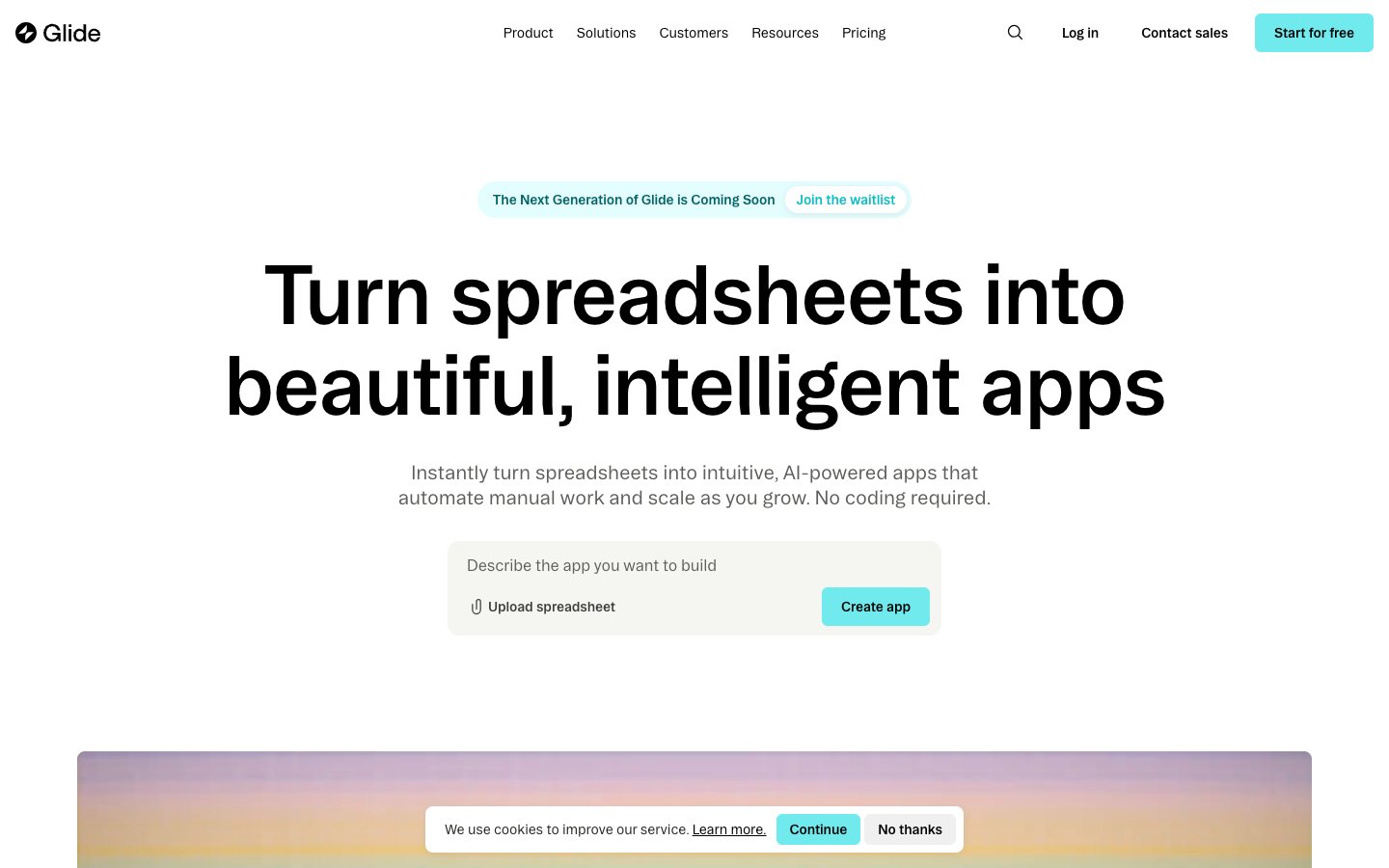 Glide Dashboard Screenshot