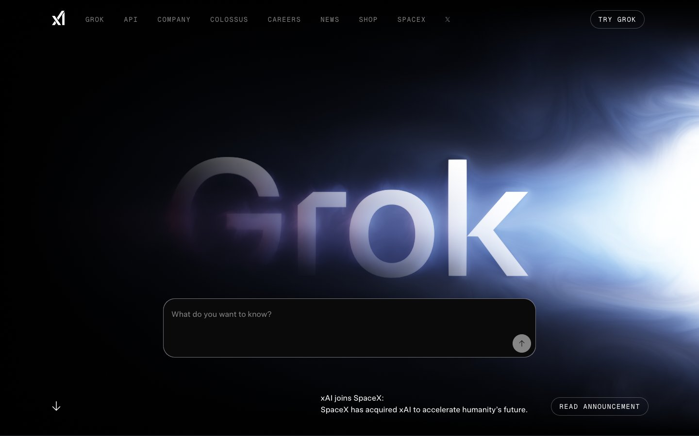 Grok Dashboard Screenshot