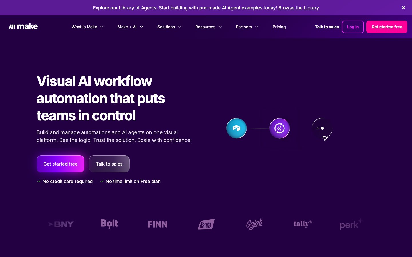 Make Integromat Dashboard Screenshot