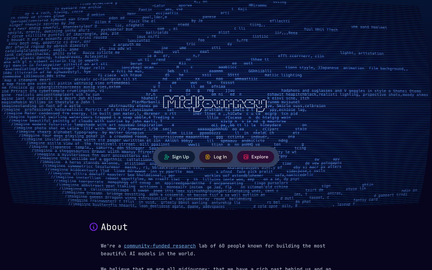 Midjourney Dashboard Screenshot