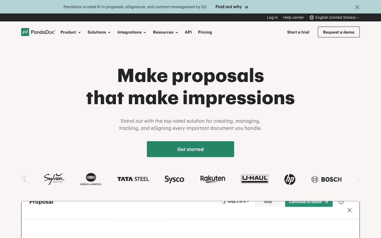 Pandadoc Dashboard Screenshot
