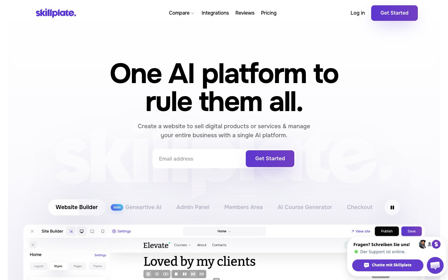 Skillplate Dashboard Screenshot