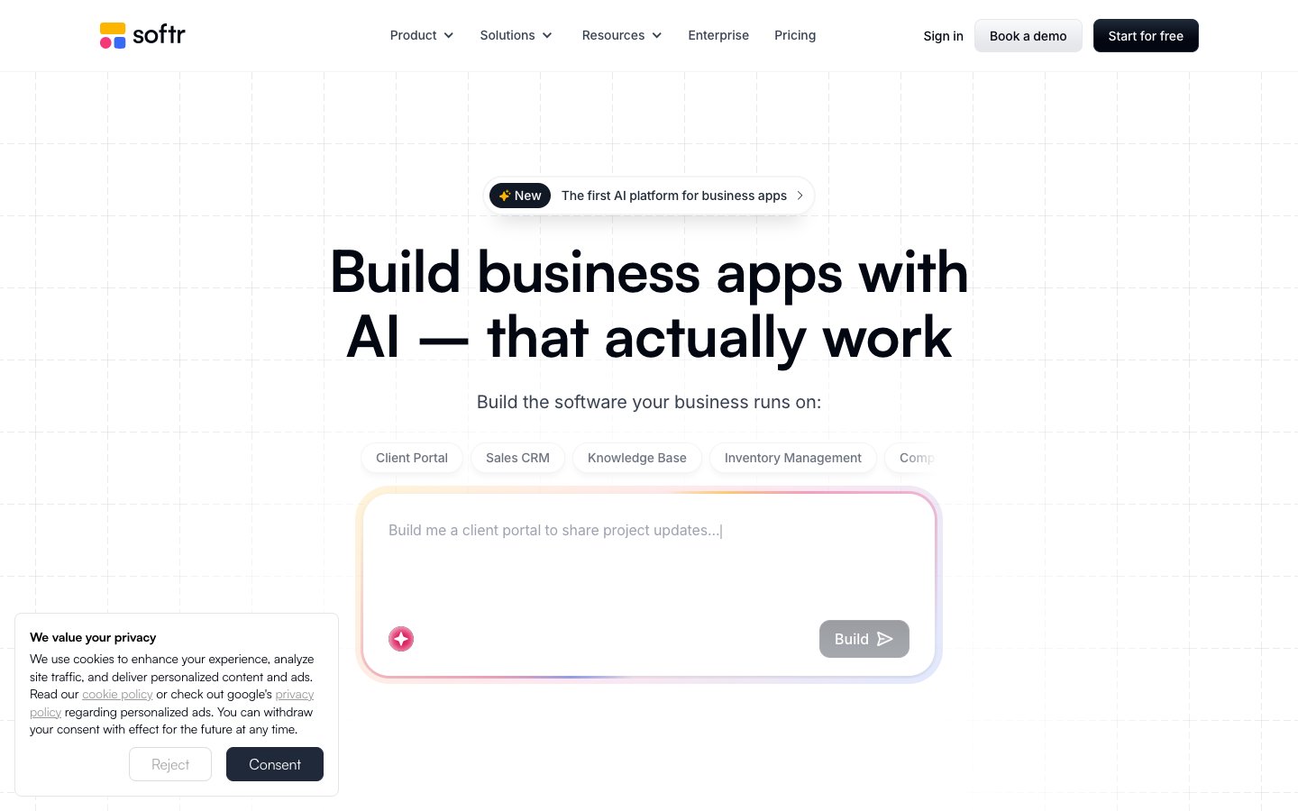 Softr Dashboard Screenshot