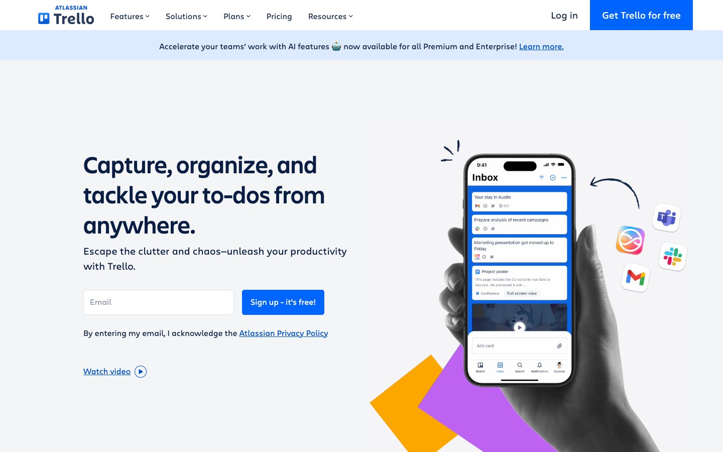 Trello Dashboard Screenshot