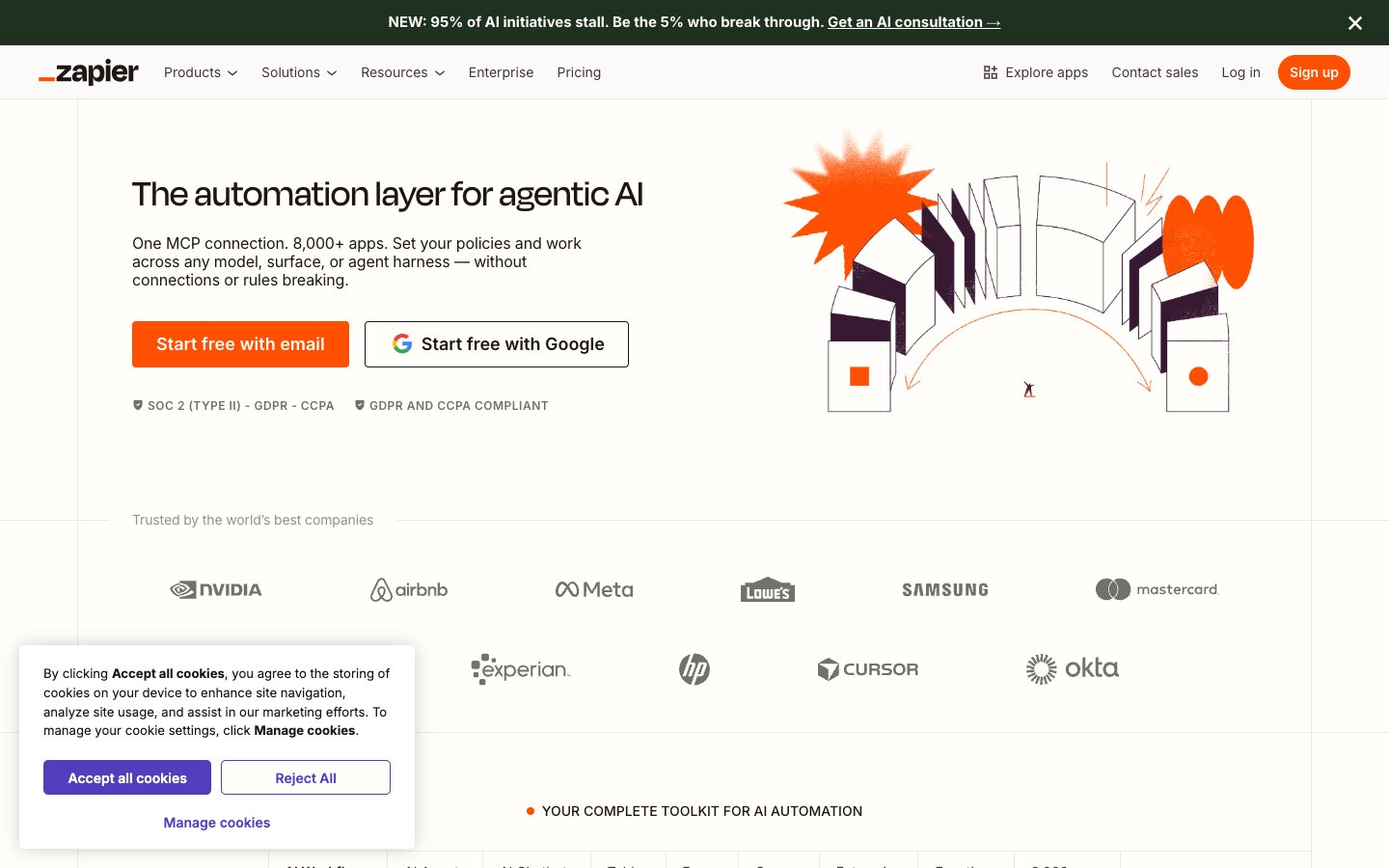 Zapier Dashboard Screenshot