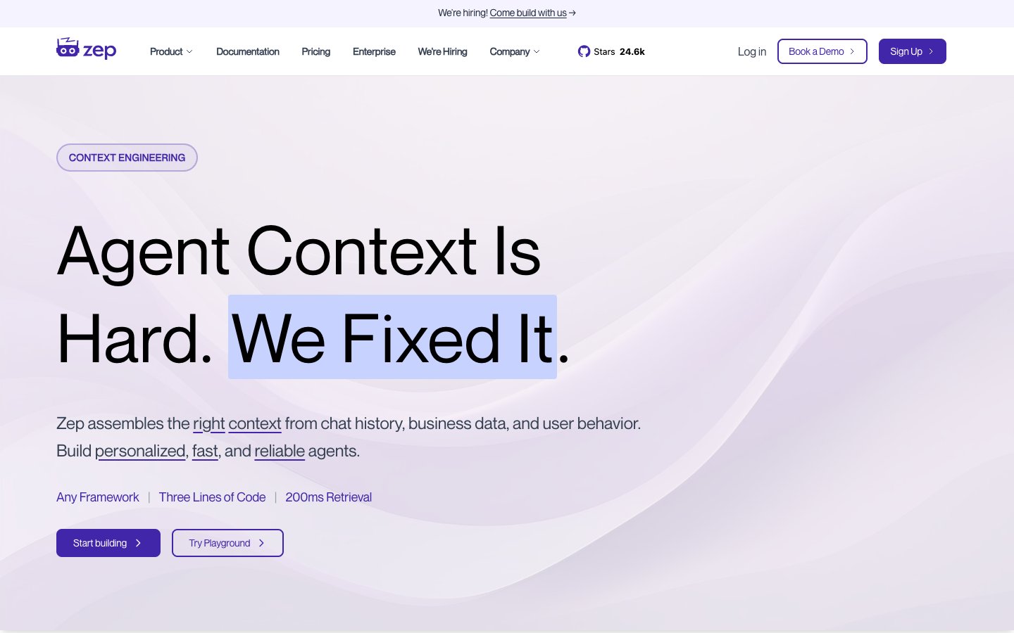 Zep Memory Dashboard Screenshot